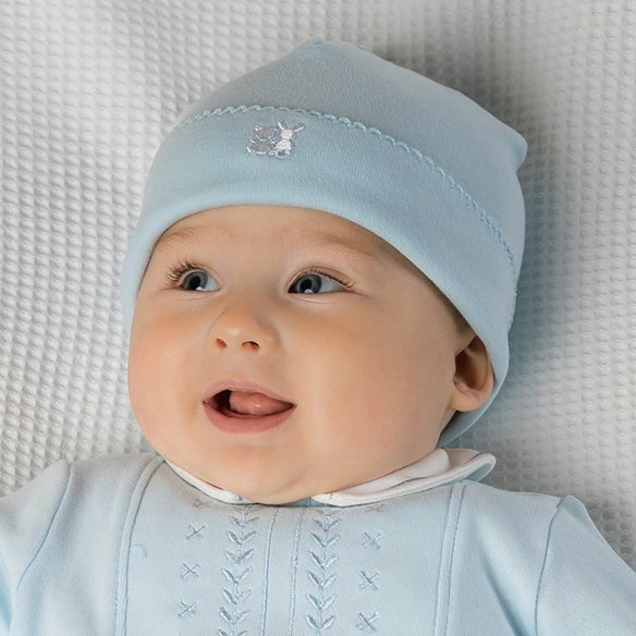 Baby Boys Blue Pull On Hat Baby Hat Emile et Rose