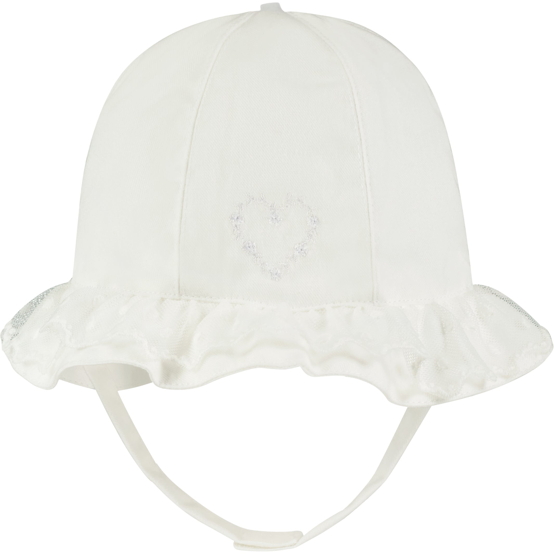 Florrie White Baby Girls Sun Hat Baby Girls Summer Hat Emile