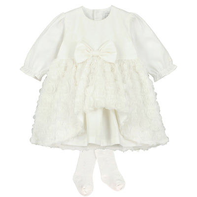 Coco Ivory Baby Girls Party Dress with Tights