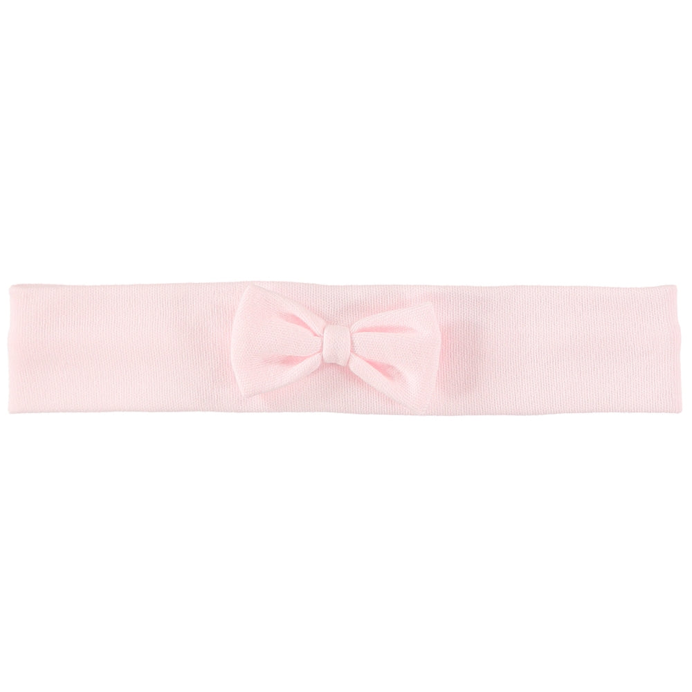 Alba Pink Baby Girls Bow Hairband - Emile et Rose