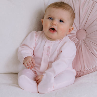 Eve Pink Hearts Babystrampler für Mädchen