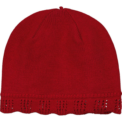 Elise Red Knit All-in-One und Mütze