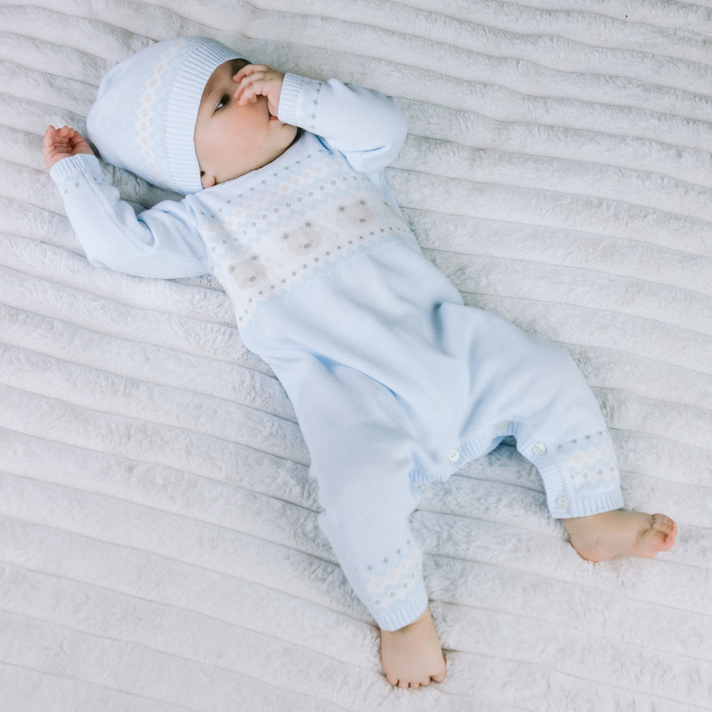 Kristian Teddy Knit All One & Hat Set