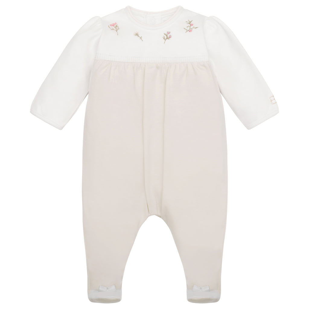 Kira Stone Floral Detail Babygrow