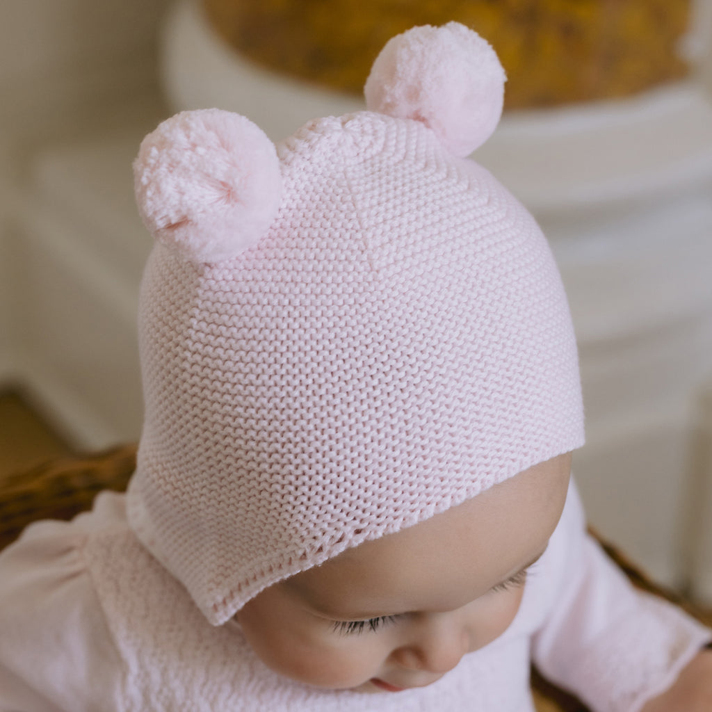 Kirsty Knitted Double Pom Pom Hat