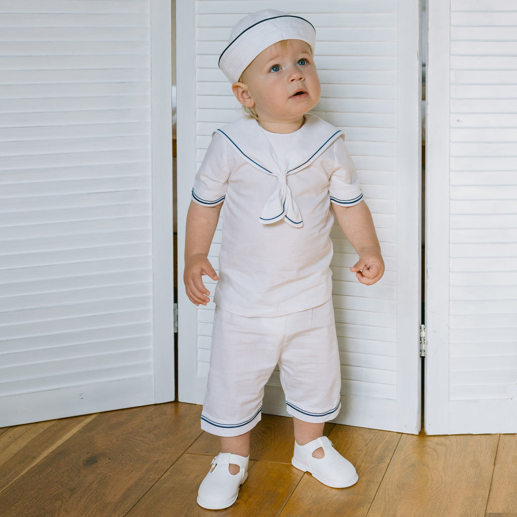 Joseph Linen Sailor Outfit Hat