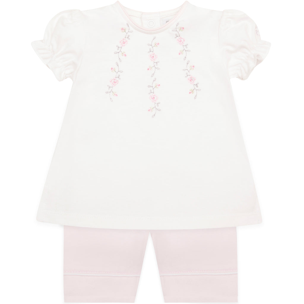 Jewell Pink Girls Top and Shorts Summer Set