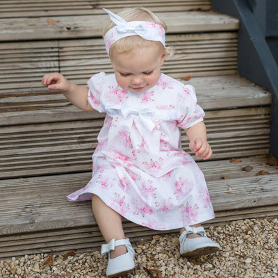 Wednesday Pink Floral Baby Dress - Emile et Rose