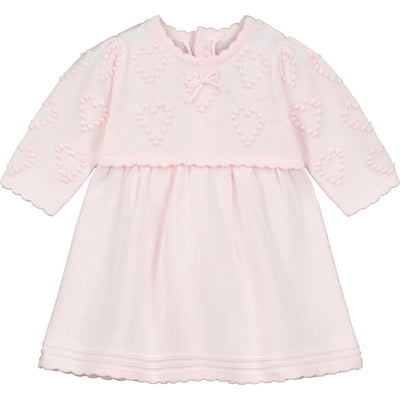 Eilish Knit Hearts Baby Girl Dress