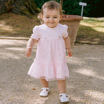 Fabienne Tulle Overlay Baby Girls Dress