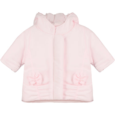 Evelyn Baby Girls Microfibre Winter Jacket with Hood