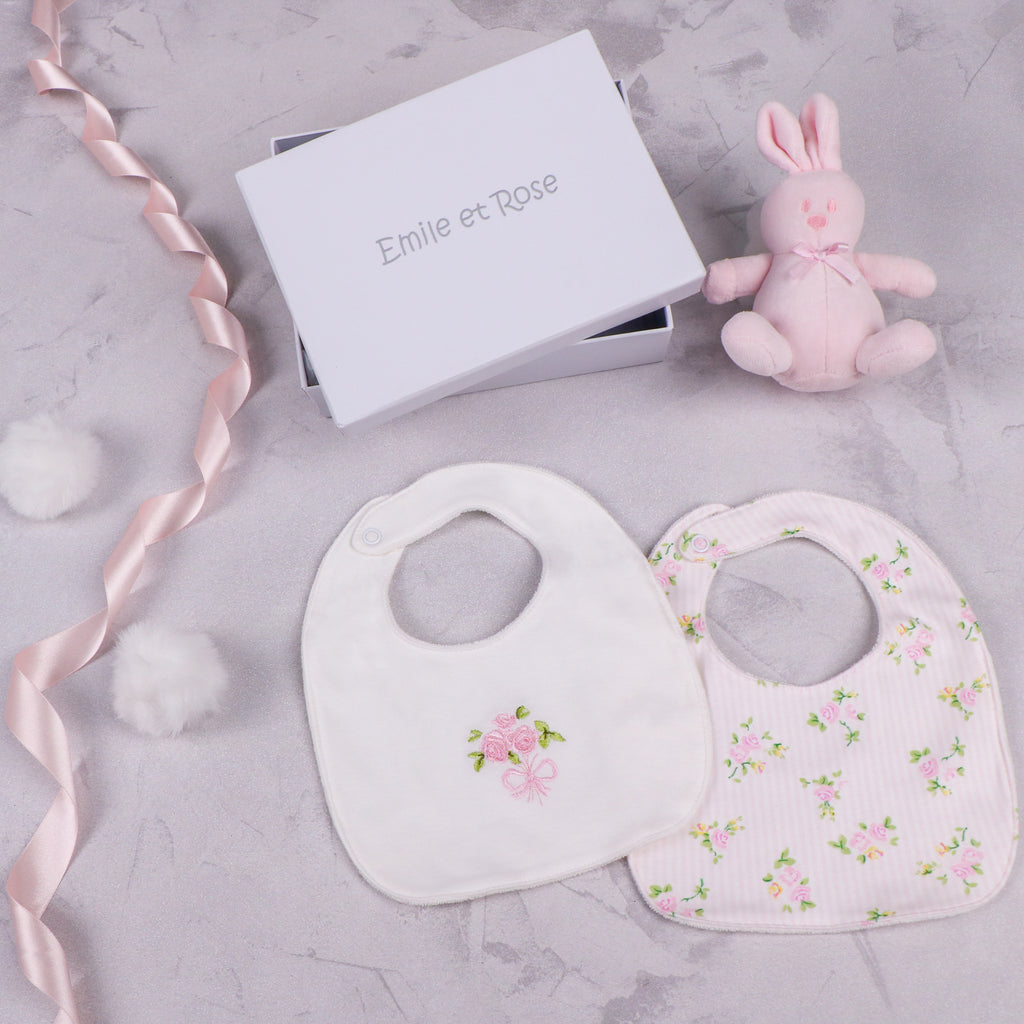 Tilda Floral Print Bib Gift Set
