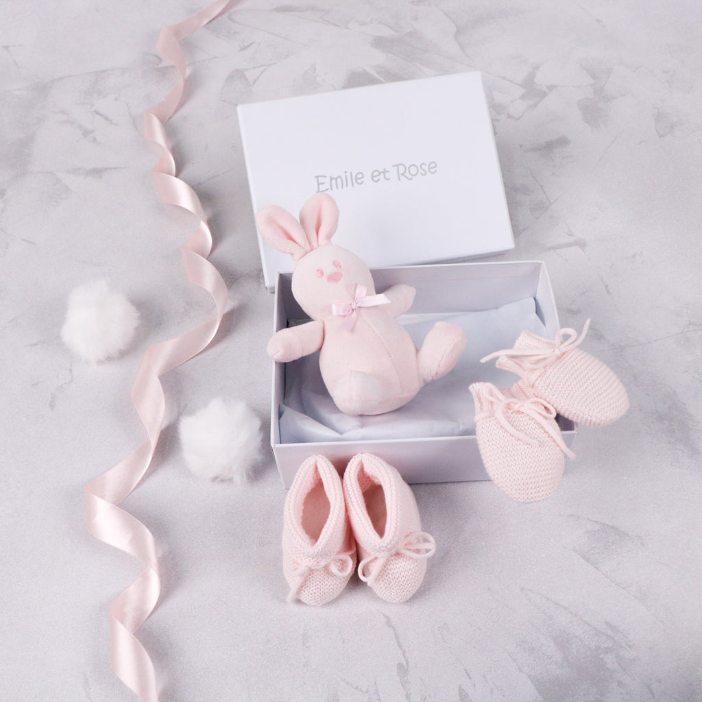 Kelsey Knitted Mitt & Bootie Gift Set