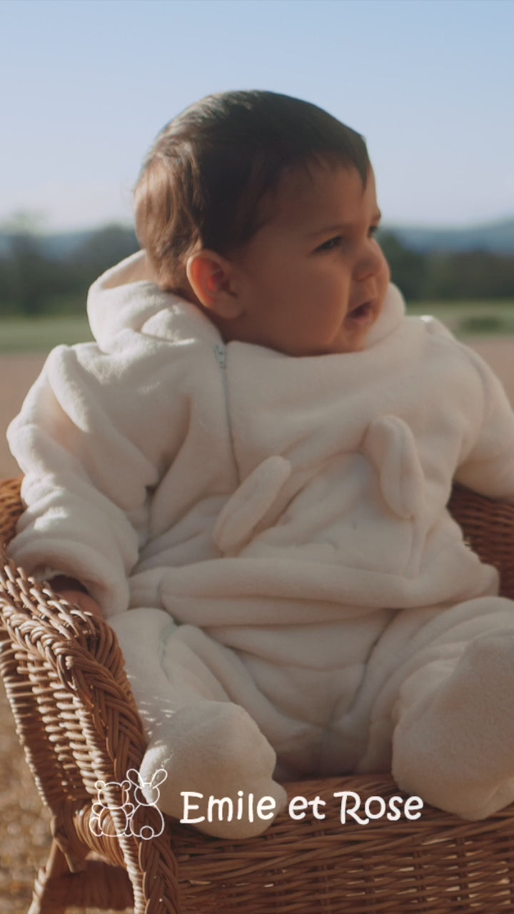 Everley Unisex Fleece Baby Pramsuit