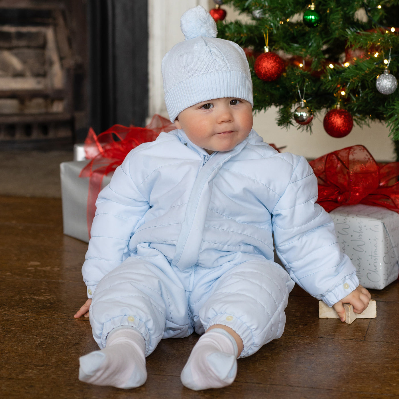 Nelson Boys Pramsuit with Mitts & Booties