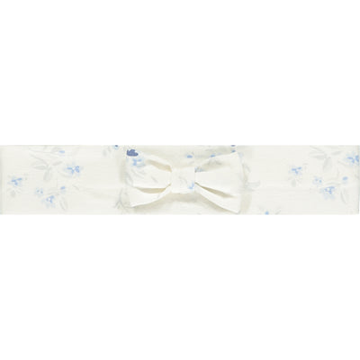 Cassia Navy Floral Babygrow & Hairband