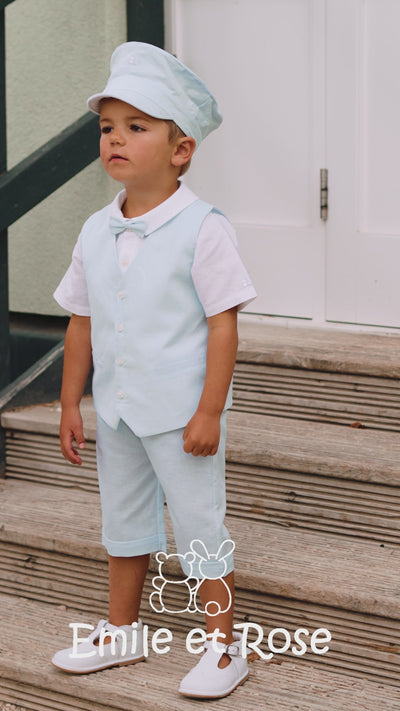 Perry Blue Baby Boys Outfit Set