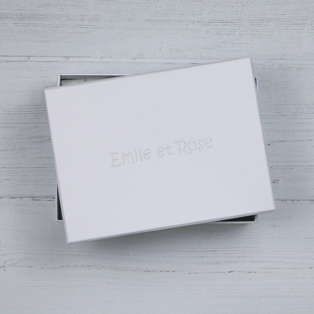 Teddie Grey Star Print Bib Gift Set - Emile et Rose