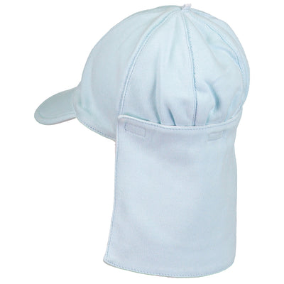 Aspen Blue Baby Boys Sun Cap with Detachable Flap - Emile et Rose