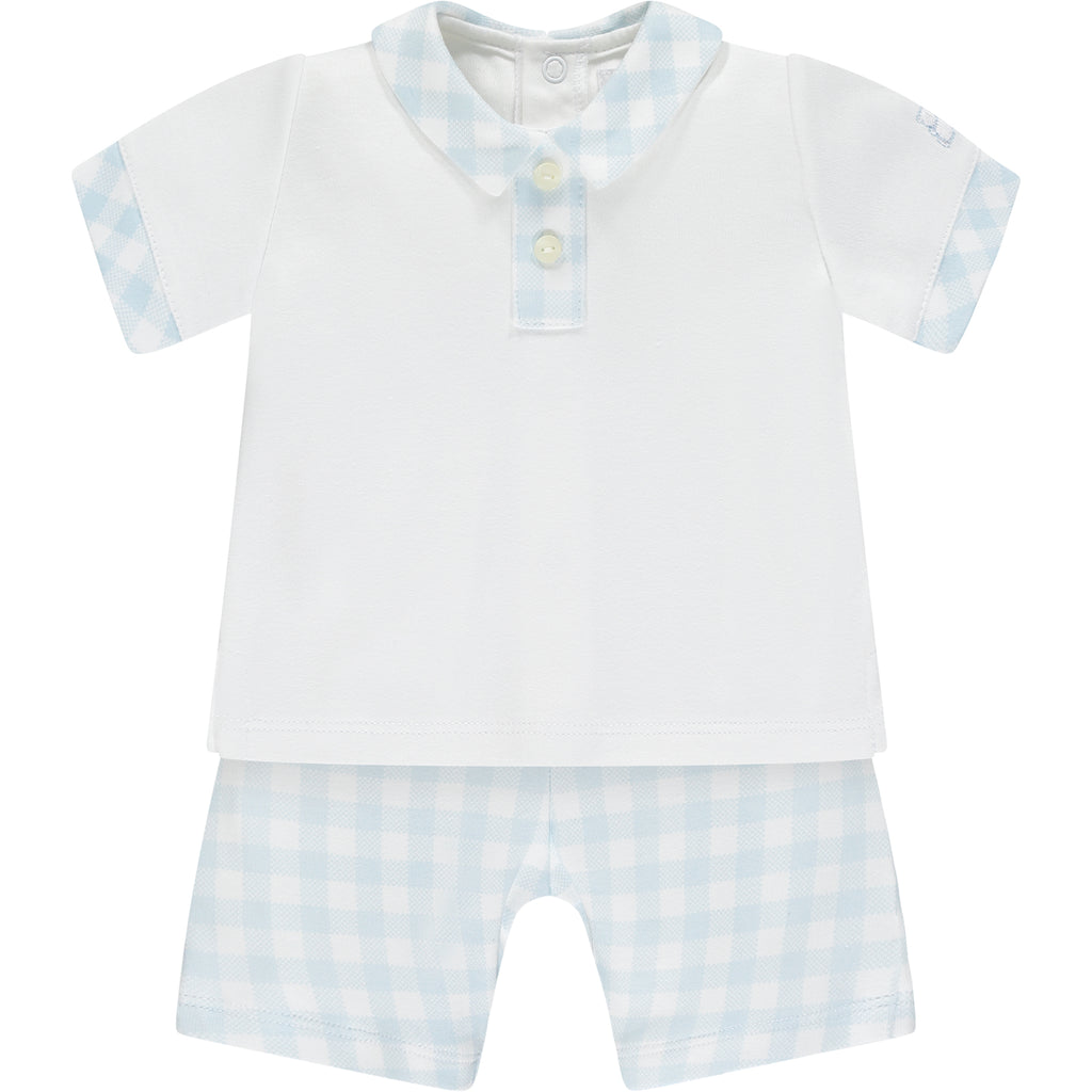 Doyle Check Print Short Set