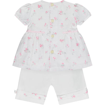 Dilys Pink Floral Set with Hairband