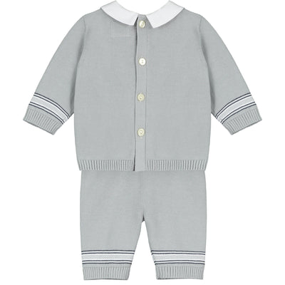 Carter Grey Knit Outfit with Hat