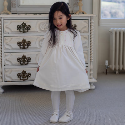 Carmel Ivory Winter Dress with Tights