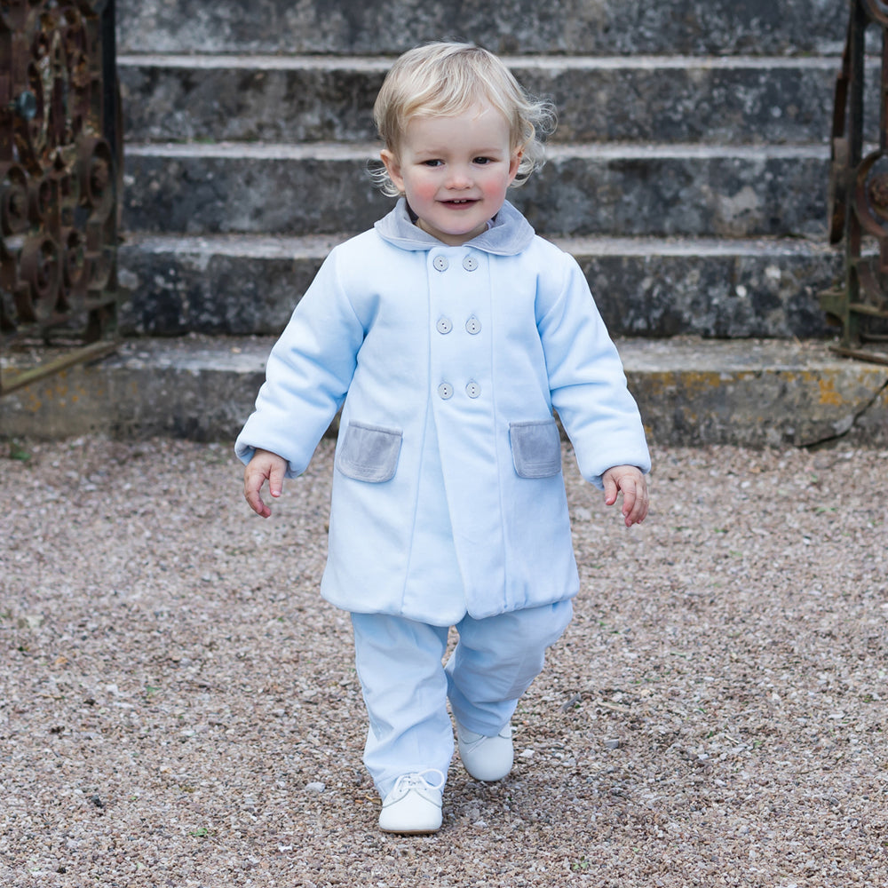 Baby Boy Long Coat For Kid Boy Neddy Traditional Baby Boys Coat - Main Image