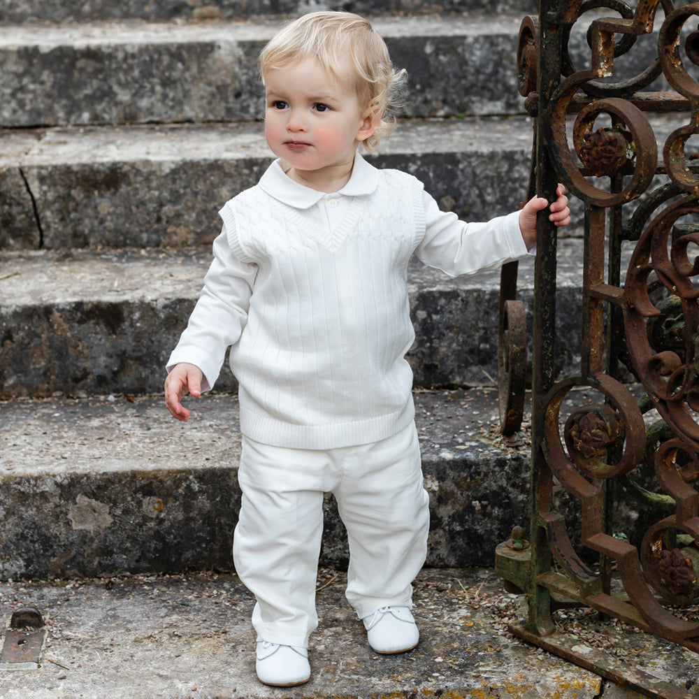 zünftig Gulliver Smart Baby Emile Elfenbein | und Rose – Jungen Traditionelle Babykleidung Outfit