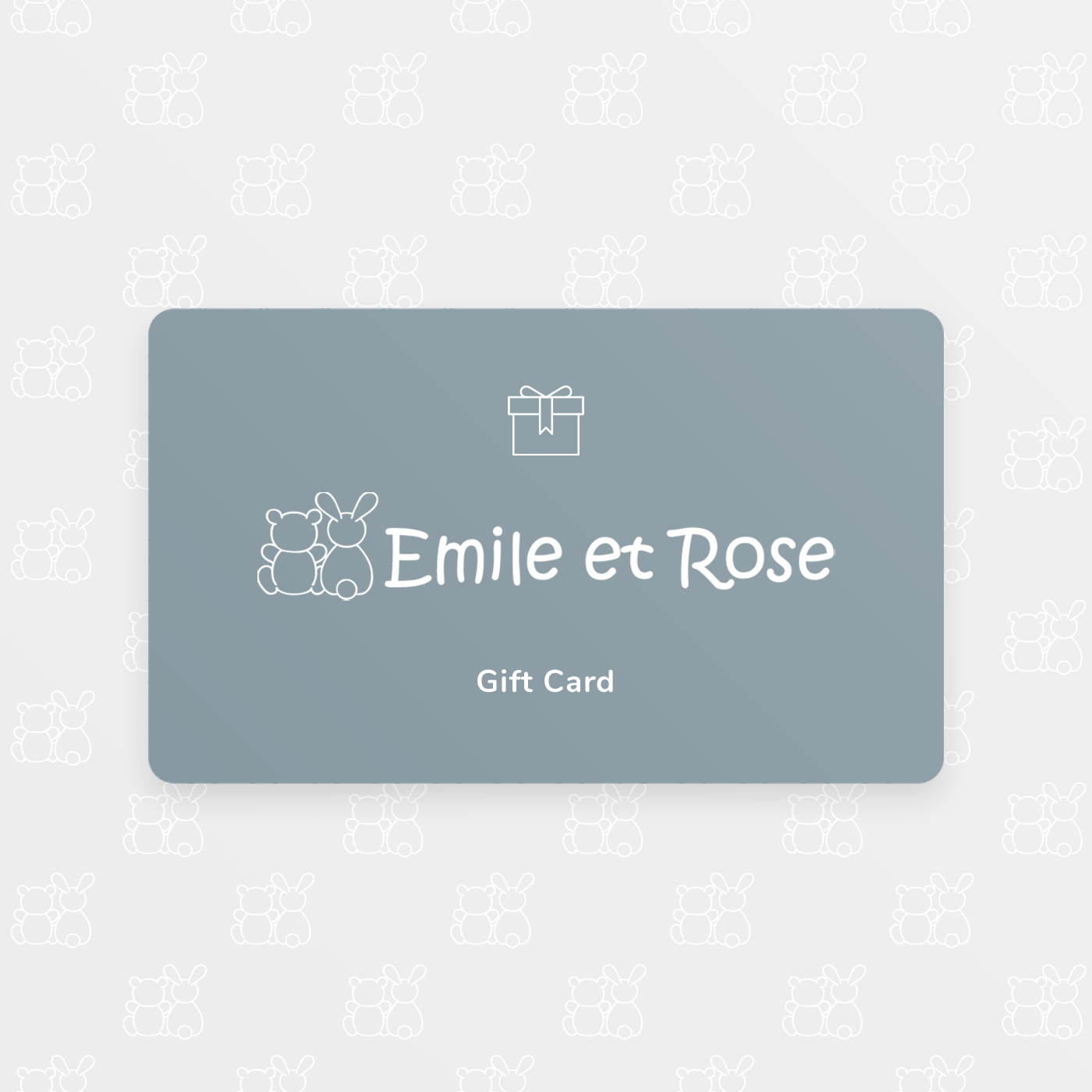Retail e gift shop card