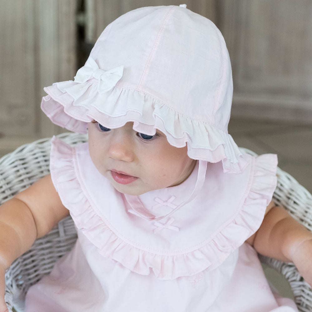 Baby Girls Pink Sun Hat - Emile et Rose