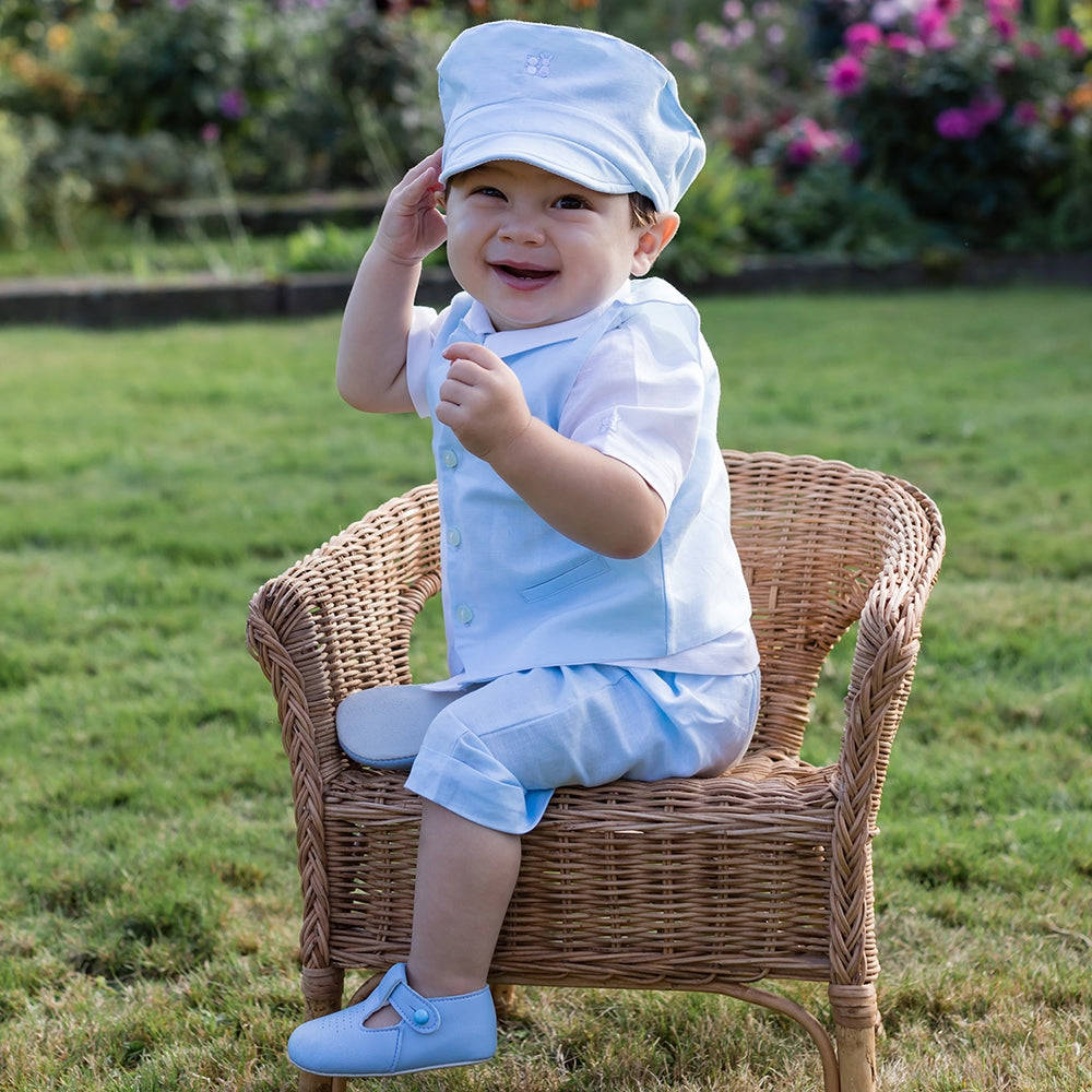 Perry Blue Baby Boys Outfit Set - Emile et Rose