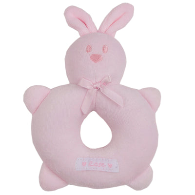 Pink New Baby Ring Rattle - Emile et Rose