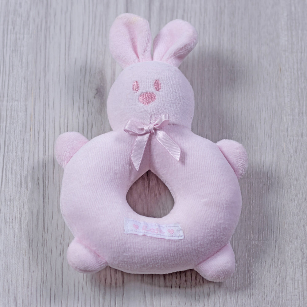 Pink New Baby Ring Rattle - Emile et Rose