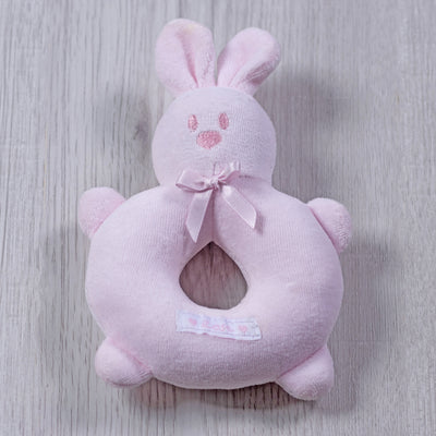 Pink New Baby Ring Rattle - Emile et Rose